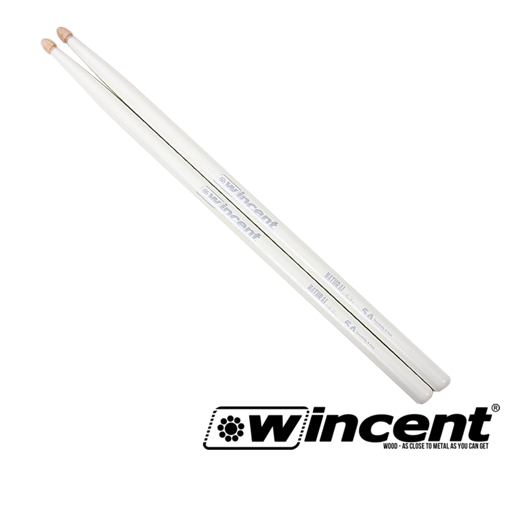 윈센트 Wincent W-5ACW 화이트 5A 컬러 드럼스틱